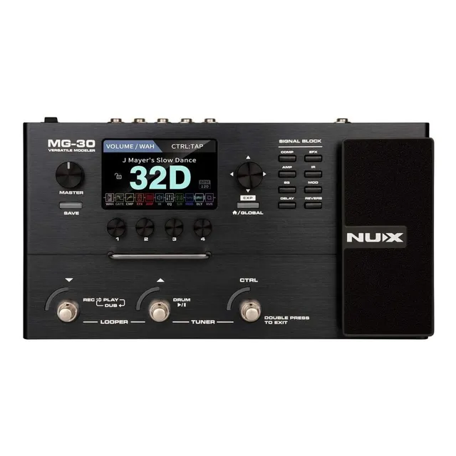 Pedal de efecto NUX Versatile Modeler MG-30 negro