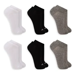 Kit Com 6 Pares De Meias Cano Curto AlgodĂŁo Adulto Esportiva Kit Com 6 Pares De Meias Cano Curto AlgodĂŁo Adulto Esportiva