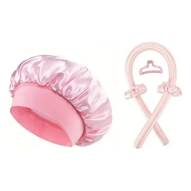 Buclera Rizador Rulero Sin Calor + Gorro Satén Pelo - Otec