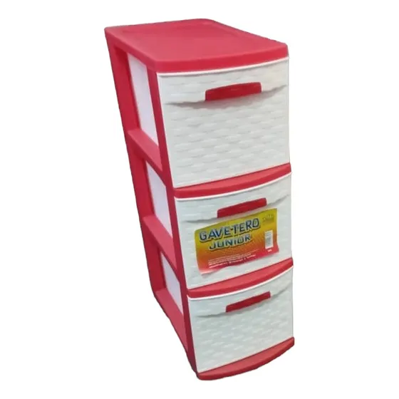 Gavetero Junior 3 Niveles Diseño Rattan