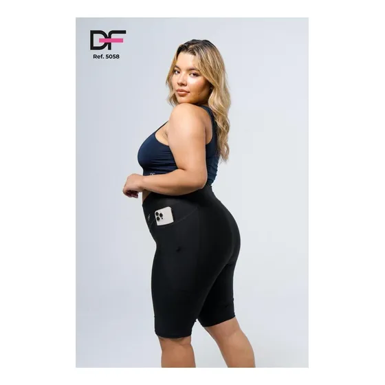 Licra Leggins Talla Plus Con Bolsillo Df Kirios Original 