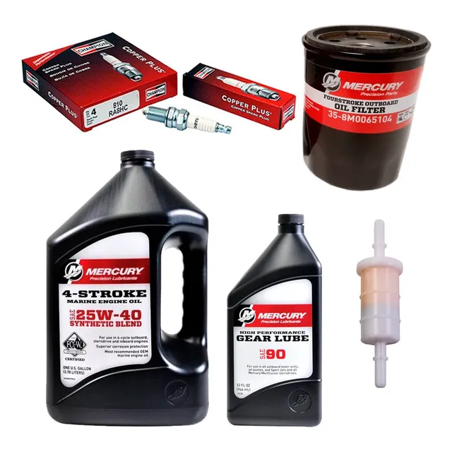 Kit Service Mercury 50 / 60 Hp 4t Bujias Aceite Original
