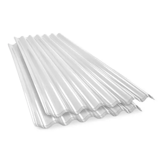 Chapa De Polipropileno Traslucida Blanca Por 5.50 Metros Color Blanco
