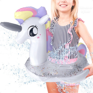 Inflable Pony Unicornio Glitter Salvavidas Flot Alberca 90cm Inflable Pony Unicornio Glitter Salvavidas Flot Alberca 90cm