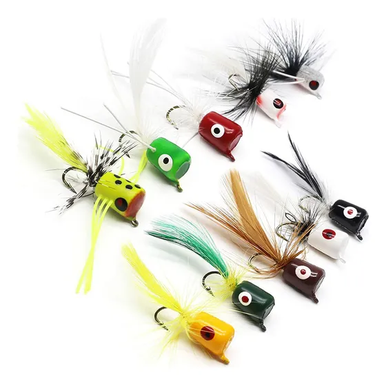 10 #06 - Mini Iscas Artificiais Com Gancho De Pesca Com Mosc