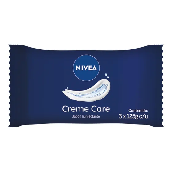 Nivea Jabon En Barra Humectante Pack 3x125 Creme Care
