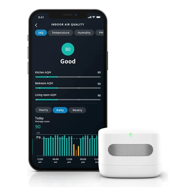 Amazon Smart Air Quality Monitor De Calidad Del Aire Humedad
