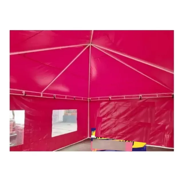 Toldo Carpa En Cercha De 4x6 Mts En Lona España Color Rojo