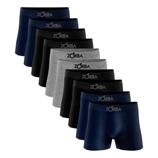 Kit 10 Cueca Boxer Zorba 781 Original Em AlgodĂŁo Sem Costura Kit 10 Cueca Boxer Zorba 781 Original Em AlgodĂŁo Sem Costura