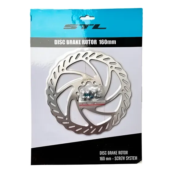 Disco De Freno Para Bicicleta Mtb O Ruta 160mm 6 Huecos Stl