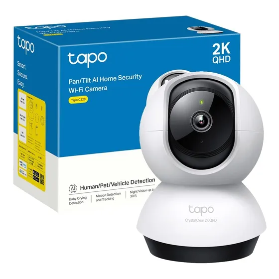 Tapo C220 Cámara 2k Wifi Ip Rotación Inteligencia Artificial