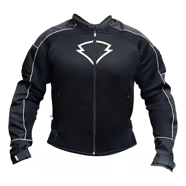 Jaqueta Hlx Masculina Verano Ventilada C/ Proteção Preta