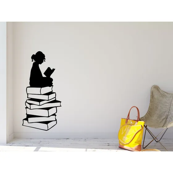 Adesivo Decorativo Cantinho Da Leitura Cor Preto