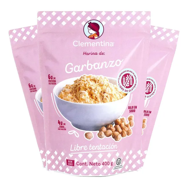 Harina De Garbanzo Sin Gluten Clementina - 3 Pack