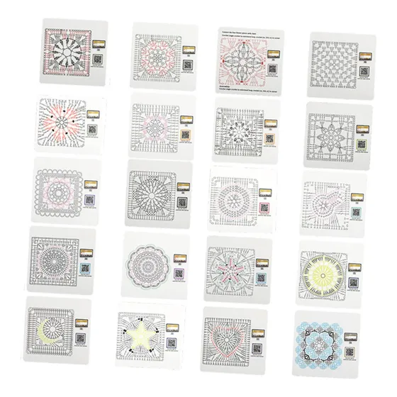 Tarjetas De Crochet , Entrante Para Adultos, 20 Hojas De