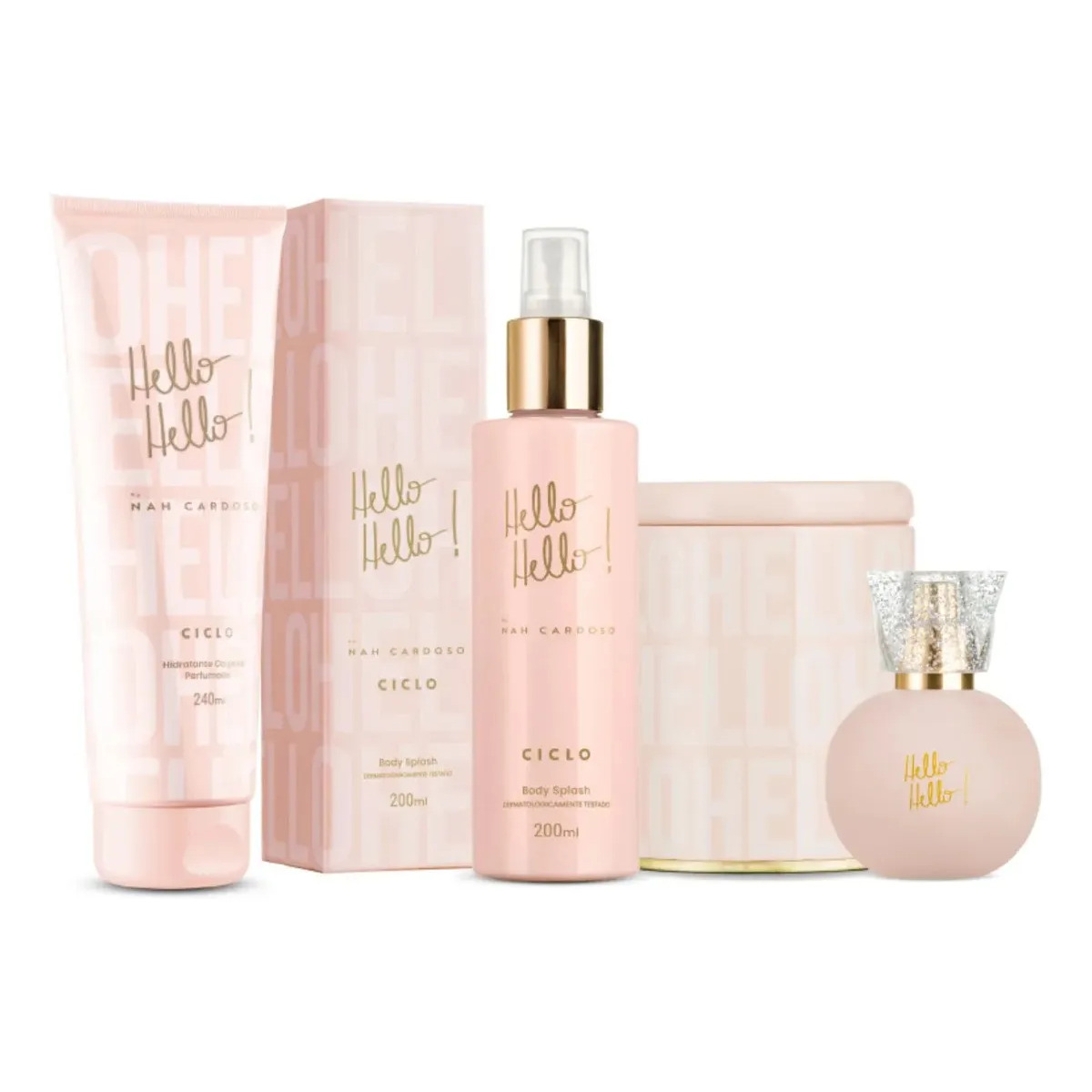 Ciclo Hello Hello para Ela com Deo Colonia e Body Splash