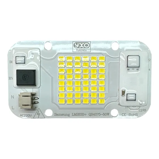 Led Cob Yxo 50w Samsung Quantum Board Blanco Frio 6000k