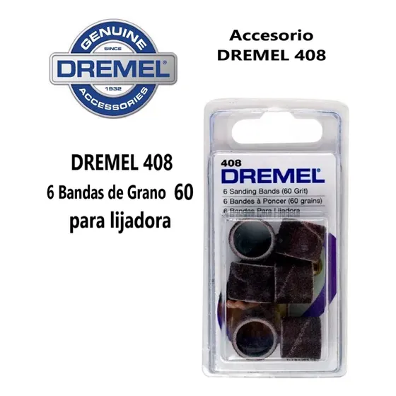 Dremel 408 Banda Para Lijadora - 13 Mm 6 Piezas De Grano 60