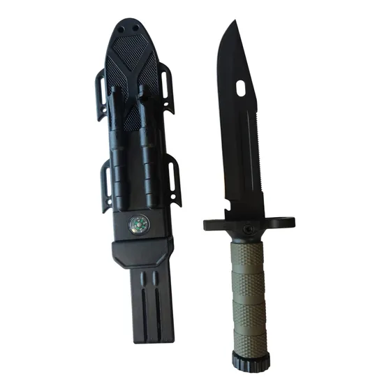 Cuchillo Táctico Caza Supervivencia. Estuche Brújula Pro 