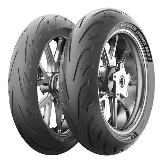 Pneu Michelin Power Shift 120/70r17 + 160/60r15 Xadv 750