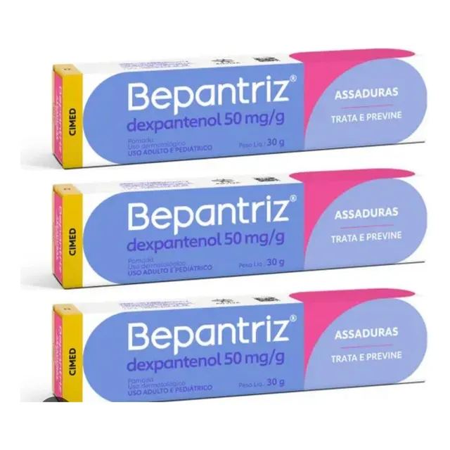 Kit Bepantriz Cimed Para Cuidado Da Pele Do Bebê C/3 Tubos