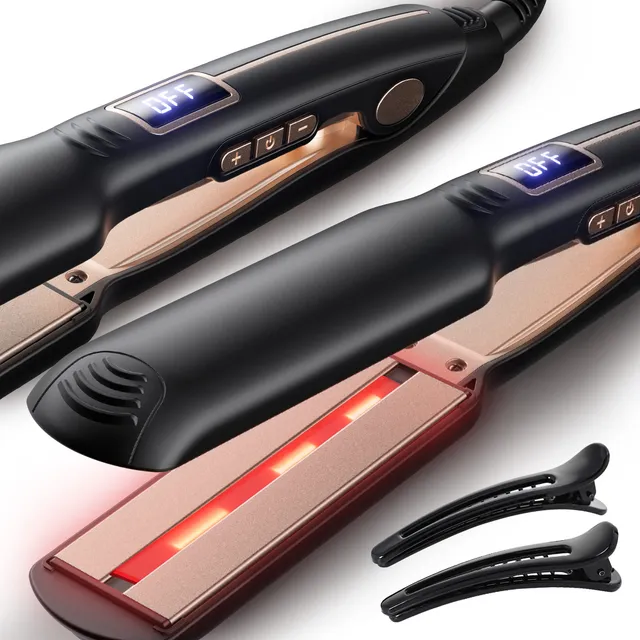 Plancha Para Cabello Profesional Con Protección Infrarroja