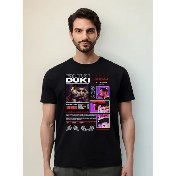 Remera Duki 01 (negra:) Ideas Mvd