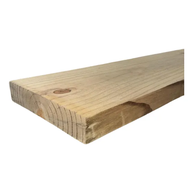  1 Prancha De Pinus Tratado Autoclave 5x25x300 Cm Plainadas