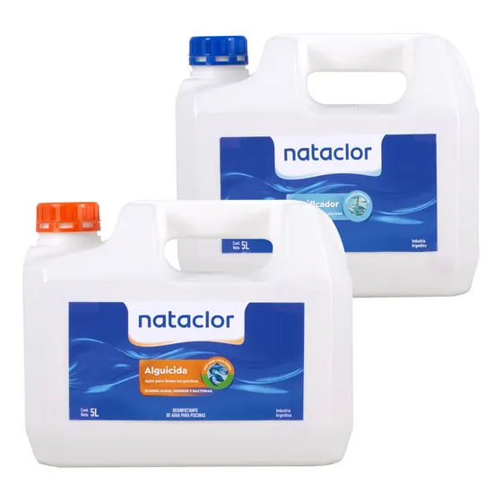Combo Mantenimiento Clarificador + Alguicida X 5l Nataclor