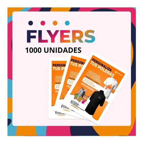 Flyers Publicitarios 1000 Unidades