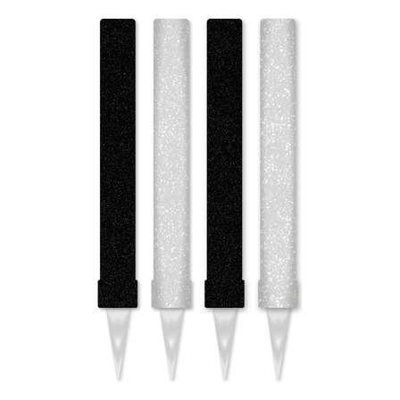 Pack 4 Bengalas Central Cordoba Gibre Negra Blanca P/tortas Pack 4 Bengalas Central Cordoba Gibre Negra Blanca P/tortas