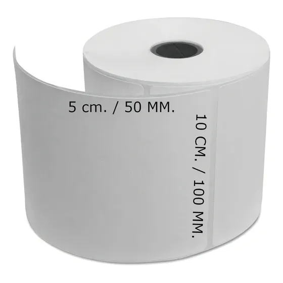 Etiquetas Térmicas Autoadhesivas Premium 100x50 Mm 700 Unid Color Blanco
