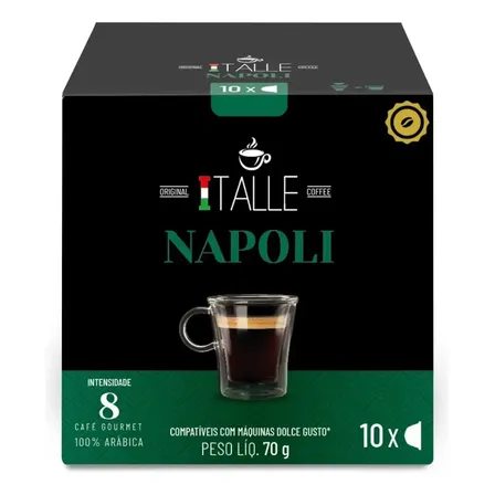 Cápsula Cafe Compativel Dolce Gusto Italle Napoli 10 Capsulas