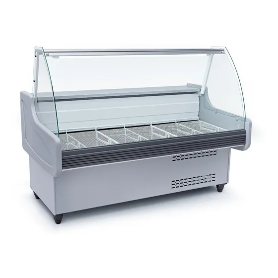 Heladera Exhibidora Teora Batea Stylo Vidrio Curvo 1/2 Hp