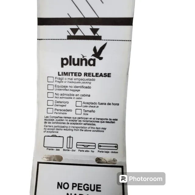 Pluna - Rollo De Etiquetas Para Equipaje