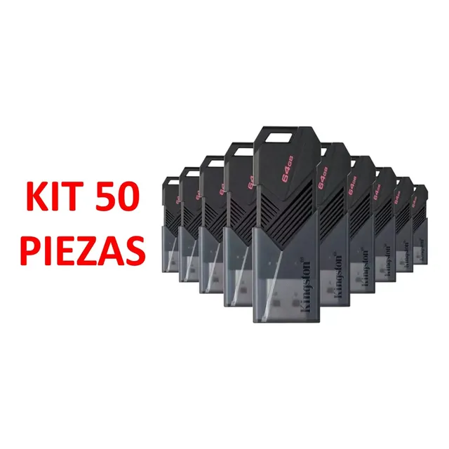 Kit 50 Memorias Kingston Exodia Onyx Dtxon/64gb 64 Gb 3.2 Negro Exodia Onyx 3.2