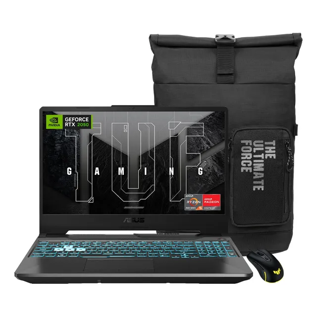 Laptop Asus Tuf Gaming A15 Fa506 Amd R5 Rtx2050 8gb 512gb Color Negro