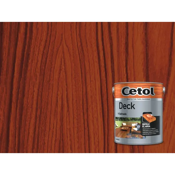 Cetol Exterior Brillante 4 Lts Protector Madera Impregnante Acabado Satinado Color Roble