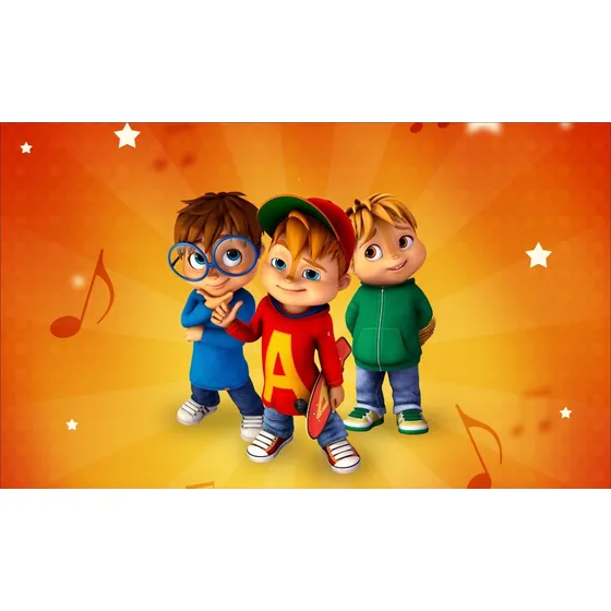 Painel De Festa Em Tecido Sublimado -  Alvin - 2965 
