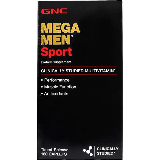 Mega Men Sport Gnc 180 Comprimidos Sabor Neutro