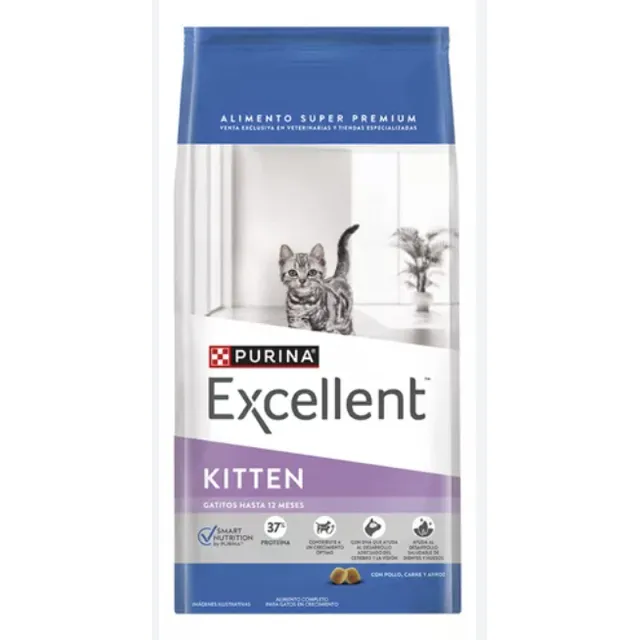 Alimento Excellent Kitten para gato de temprana edad en bolsa de 7.5 kg