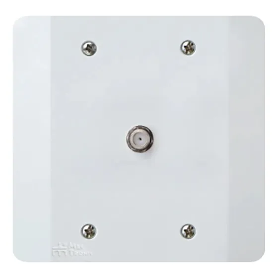 Conector Coaxial Com Placa 4x4 Linha Milleniun Mectronic