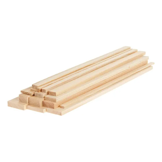 Listones De Pino 1x2 X1 Mt Madera Cepillada A 4 Caras X30 Un