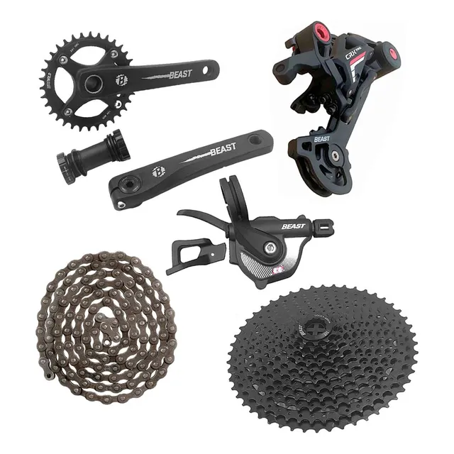 Transmision Grupo Bicicleta Beast Mtb 1 X11 Pasos Monoplato