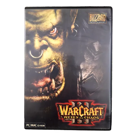 Warcraft 3 Reign Of Chaos Original Físico Completo Pc