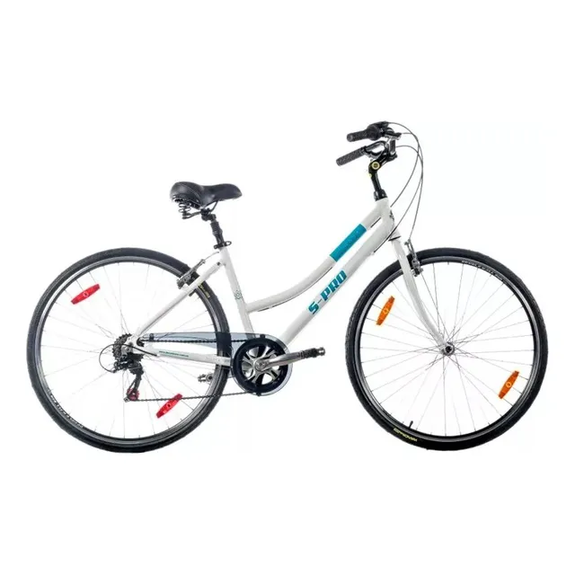 Bicicleta Dama Aluminio S-pro Strada Lady 28 Shimano 7 Vel Blanco S