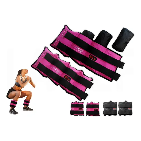 Kit Pesas Tobilleras Graduables 10k (20lbs) Deporte-fitness.