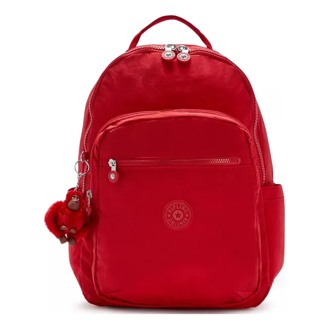Mochila Escolar Kipling Bagpack Seoul Go Color Cherry Tonal 2 Diseño Nylon 27l
