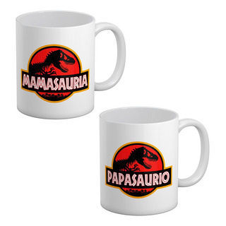 2 Tazas Regalo Para Papas De Dinosaurios Papasaurios 330 Ml 2 Tazas Regalo Para Papas De Dinosaurios Papasaurios 330 Ml