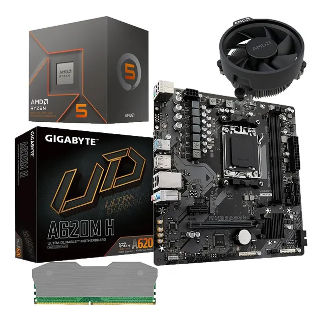 Combo Board A620m Procesador Amd Ryzen 5 8600g Ram 8gb Pc